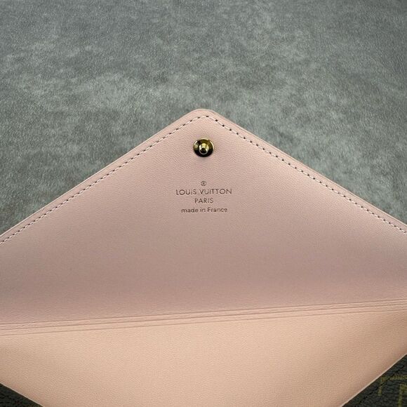 Louis Vuitton Kirigami Brown Ballerine Pink Large Monogram Clutch - Picture 8 of 10